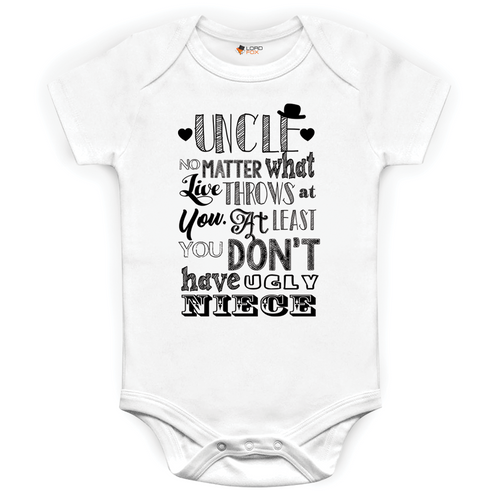 Baby Grows Uncle Funny Christmas Baby Shower Gifts Boys Girls Sizes
