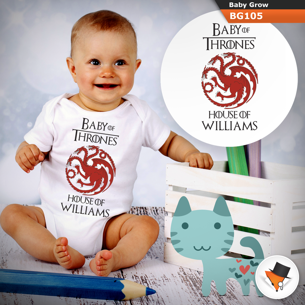 Baby Grows Personalised Game Of Thrones Targaryen Christmas Gifts