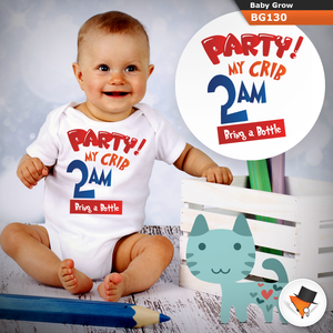 Baby Grows Party My Crib Funny Christmas Baby Shower Gifts Boys Girls