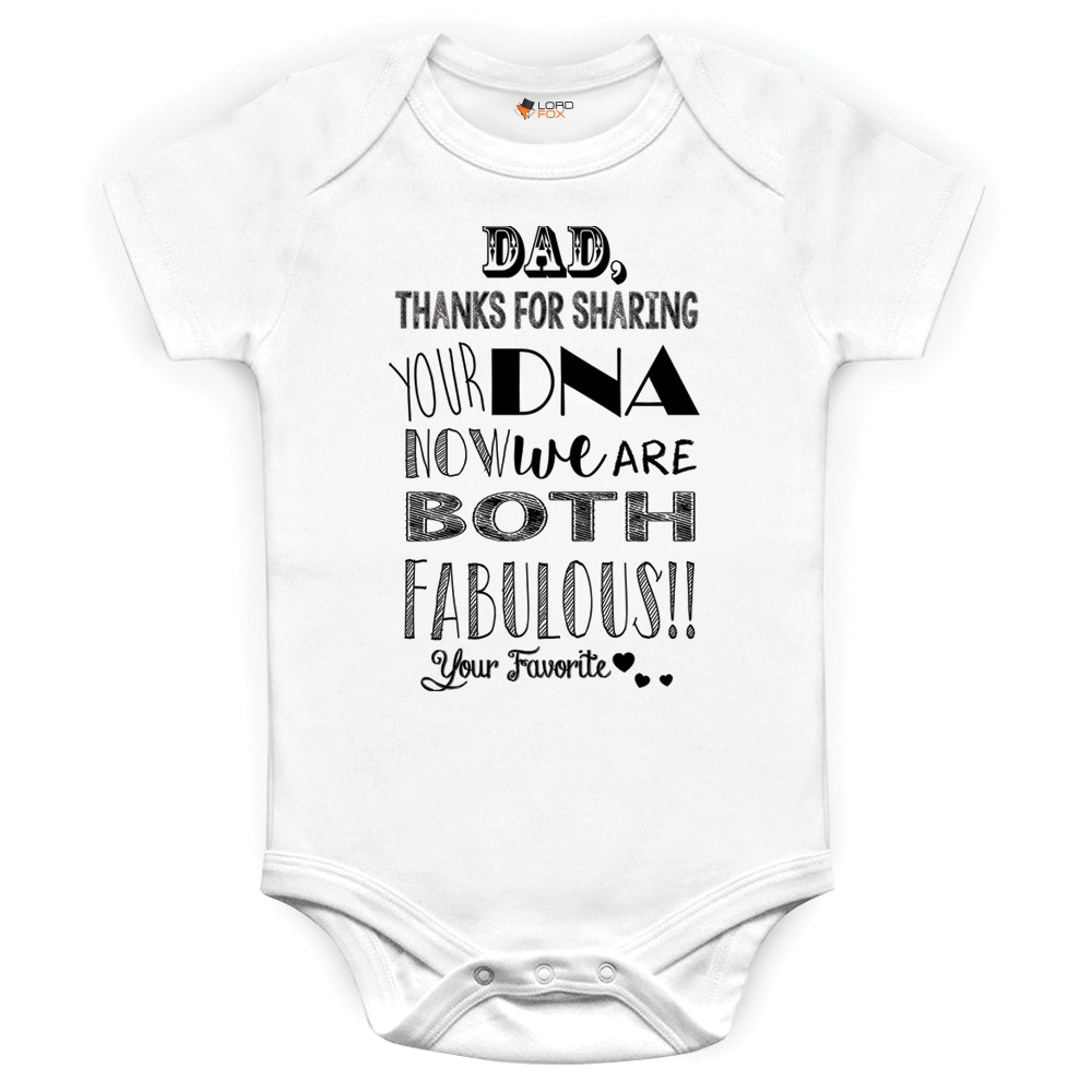 Baby Grows Dad DNA Father Christmas Baby Shower Gifts Boys Girls
