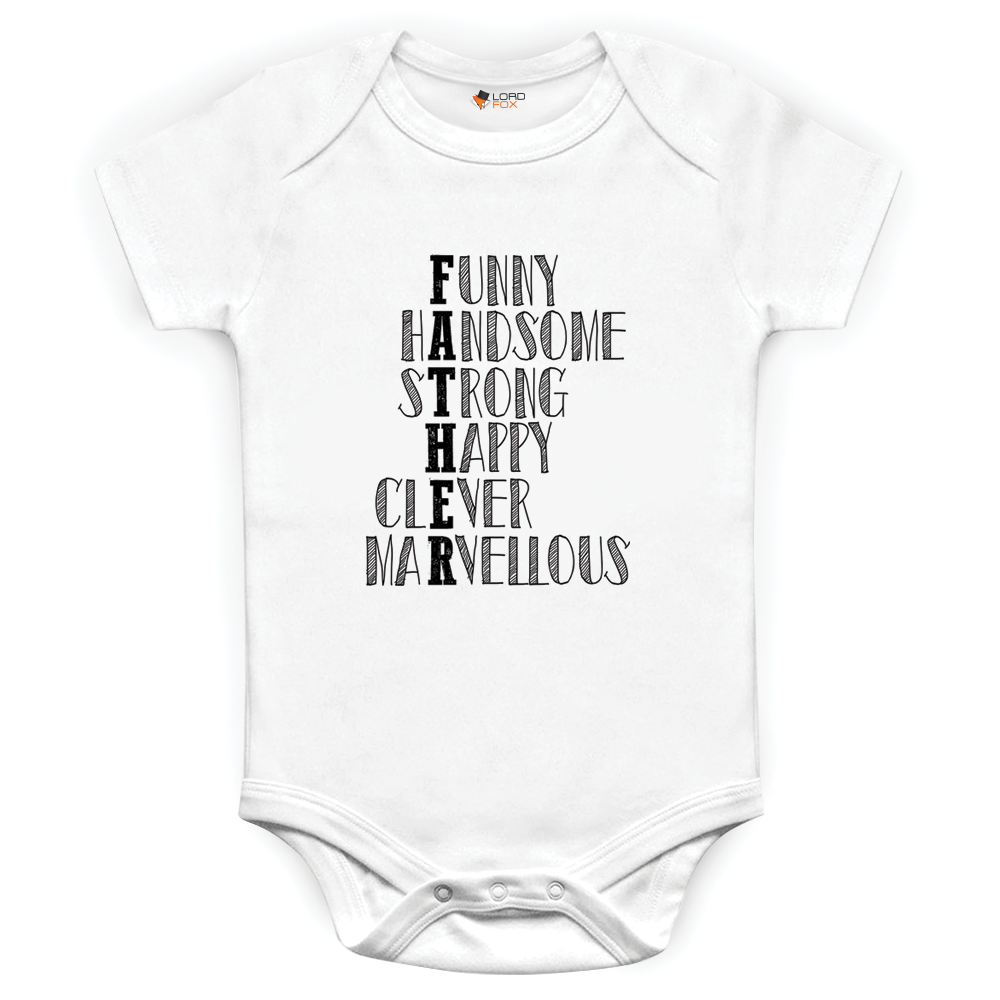 Baby Grows Father Word Art