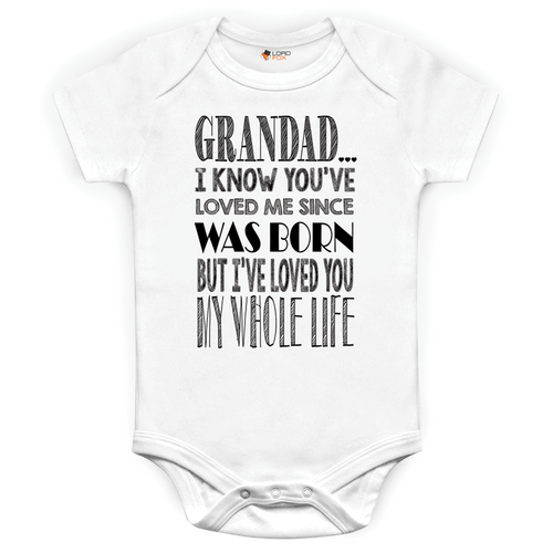 Baby Grows Love Grandad Christmas Baby Shower Gifts Boys Girls Sizes