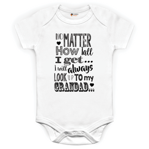 Baby Grows Look Up To Grandad Christmas Baby Shower Gifts Boys Girls