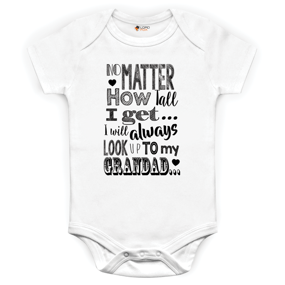 Baby Grows Look Up To Grandad Christmas Baby Shower Gifts Boys Girls