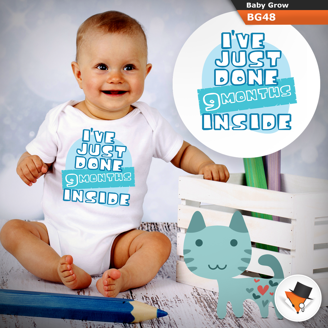 Baby Grows 9 Months Inside Funny Christmas Gifts Presents Boys Girls