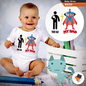 Baby Grows Super Hero Dad Christmas Baby Shower Gifts Boys Girls