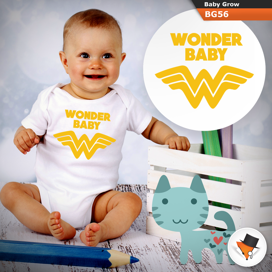 Baby Grows Wonder Woman Christmas Baby Shower Gifts Boys Girls Sizes