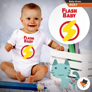 Baby Grows The Flash Christmas Baby Shower Gifts Boys Girls Any Size