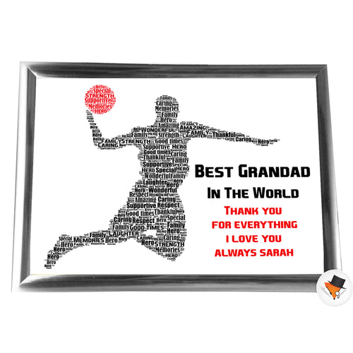 Gifts For Grandfather Christmas Present Best Word Art Print Or Card Unique Birthday Anniversary Thank You Baby Shower Keepsake Him Grandad Grandfather Dad Father Uncle Brother Basketball