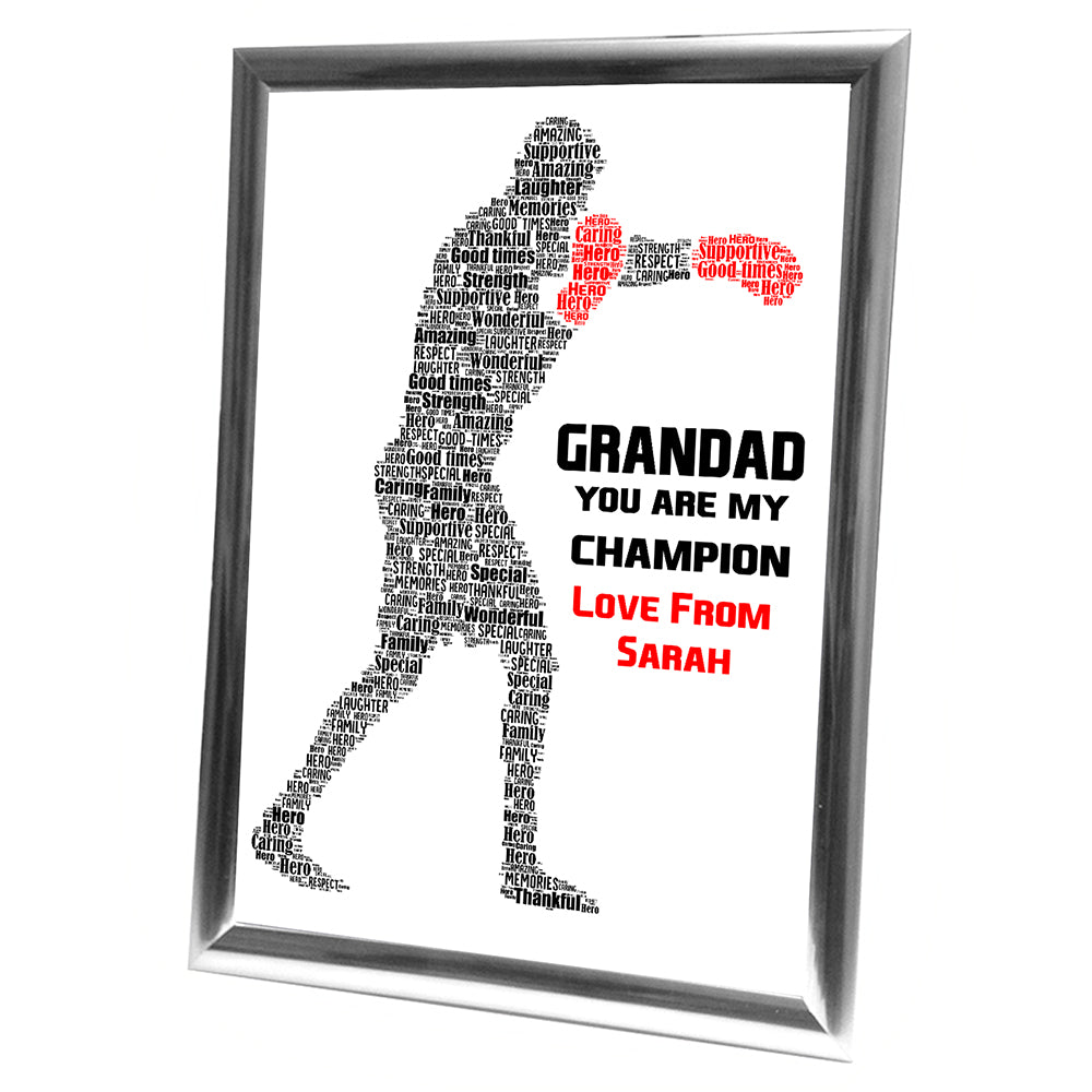Gifts For Grandfather Christmas Present Best Word Art Print Or Card Unique Birthday Anniversary Thank You Baby Shower Keepsake Him Grandad Grandfather Dad Father Uncle Brother Boxing