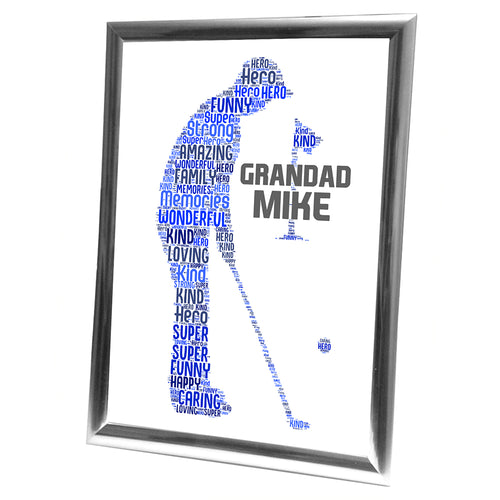Gifts For Grandfather Christmas Present Best Word Art Print Or Card Unique Birthday Anniversary Thank You Baby Shower Keepsake Him Grandad Grandfather Dad Father Uncle Brother Golf