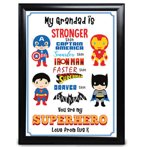 Grandfather Gifts, You Are My Superhero Present - LordFox.com