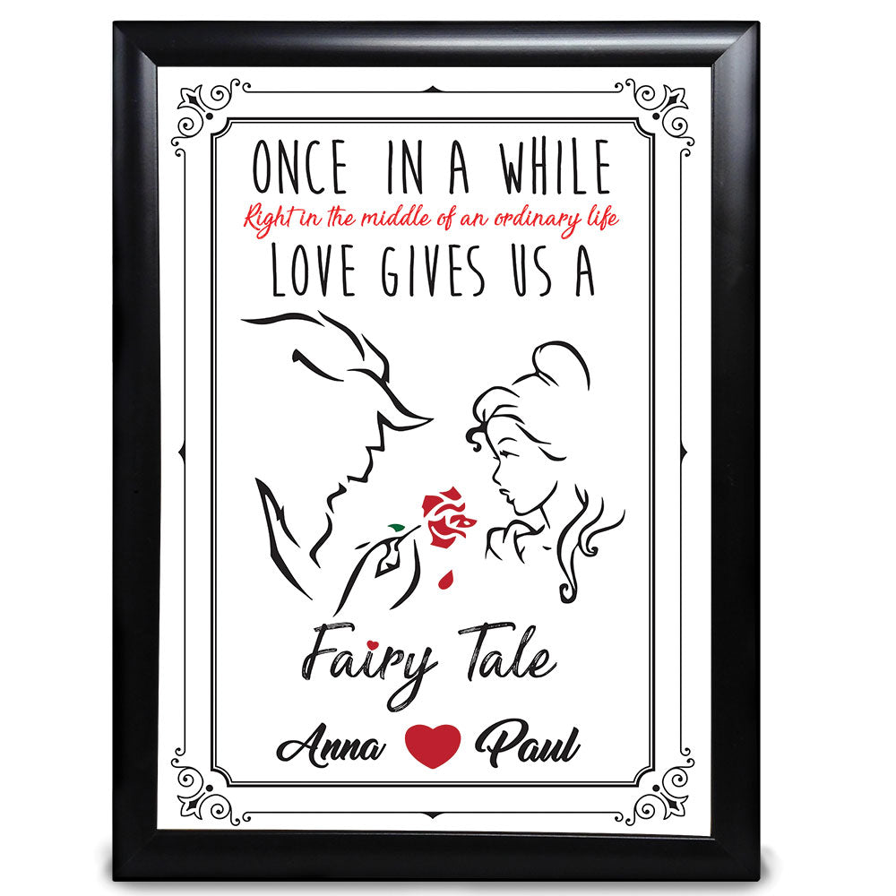 Personalised, Love Gives Us A Fairy Tale Beauty And The Beast - LordFox.com