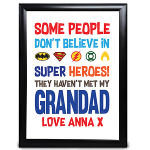 Grandfather Gifts Some People Don’t Believe In Superheroes For Father’s Day, Christmas, Birthday Or Thank You For Grandad - LordFox.com