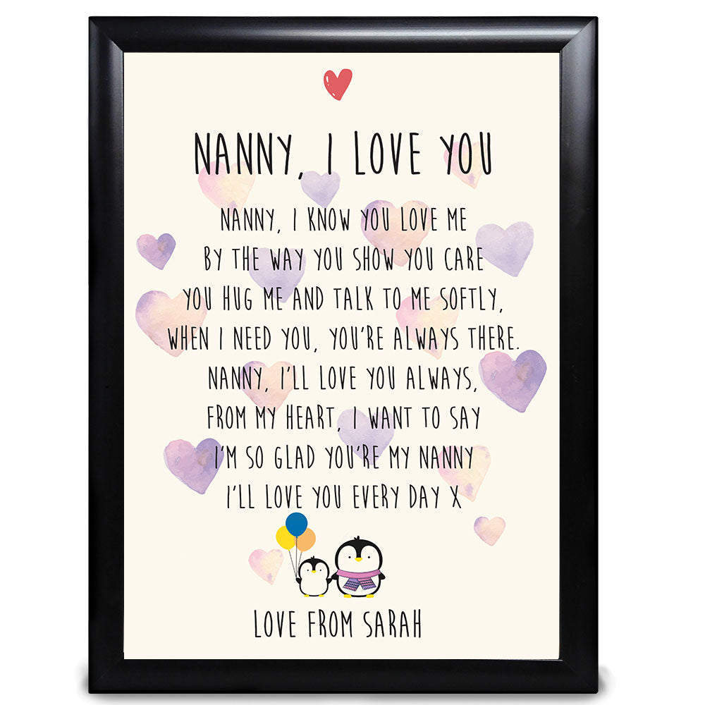 Nanny Gifts, I Know You Love Me For Mother’s Day, Christmas Or Birthday For Grandma, Thank You - LordFox.com