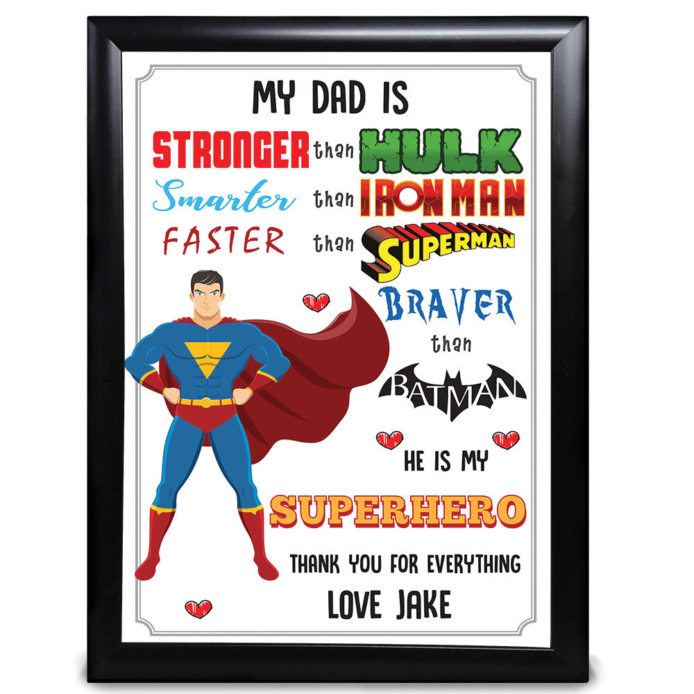 Father Gifts, Thank You For Everything Superhero Present - LordFox.com