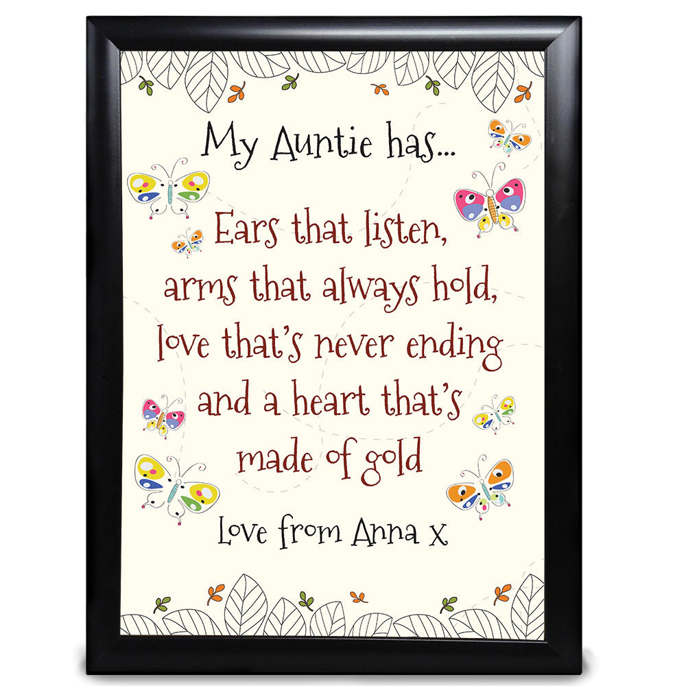 Auntie Gifts, A Heart That’s Made Of Gold Present - LordFox.com