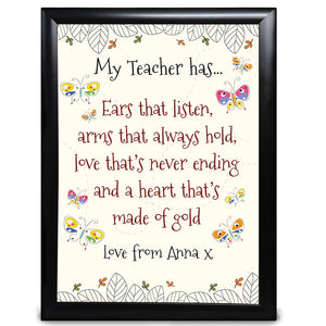 Teacher Gift, A Heart That’s Made Of Gold Present - LordFox.com