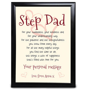 Stepfather Gifts, Poem For Step-Dad - LordFox.com