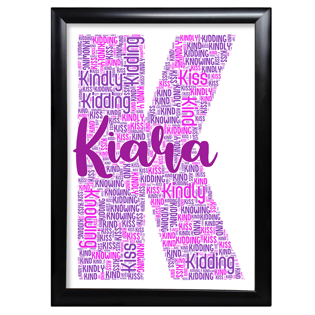 Name Gifts Letter Keepsake For Mum Nanny Auntie Sister Cousin Friend For Her - K