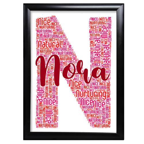 Name Gifts Letter Keepsake For Mum Nanny Auntie Sister Cousin Friend For Her - N