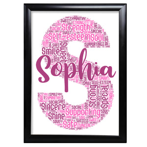 Name Gifts Letter Keepsake For Mum Nanny Auntie Sister Cousin Friend For Her - S