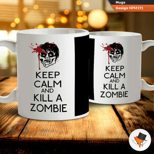 Keep calm and kill a zombie walking dead inspired