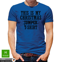 Load image into Gallery viewer, Christmas Jumper Mens Green Novelty Cotton T-shirt