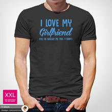 Load image into Gallery viewer, Love Girlfriend Mens Novelty Cotton T-shirt