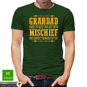 Grandad Mischief Mens Grandfather Cotton T-shirt
