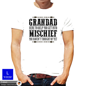 Grandad Mischief Mens Grandfather Cotton T-shirt