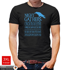 Night's Watch Mens Game Of Thrones Cotton T-shirt
