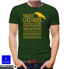 Load image into Gallery viewer, Night&#39;s Watch Mens Game Of Thrones Cotton T-shirt