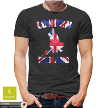 Load image into Gallery viewer, London England Mens Union Jack Cotton SML T-shirt