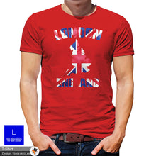 Load image into Gallery viewer, London England Mens Union Jack Cotton SML T-shirt