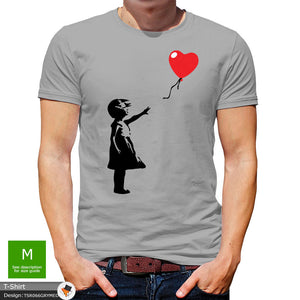 Banksy Balloon Mens Artist Cotton T-shirt