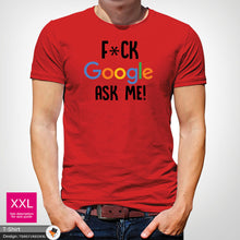 Load image into Gallery viewer, Google Novelty Mens Ask Me Cotton T-shirt