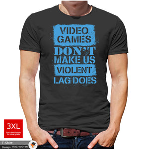 Video Games Mens Gaming Gamer Cotton T-shirt