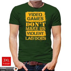 Video Games Mens Gaming Gamer Cotton T-shirt