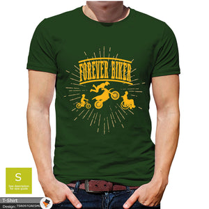Forever Biker Mens Motorcycle Cotton T-shirt