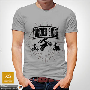 Forever Biker Mens Motorcycle Cotton T-shirt