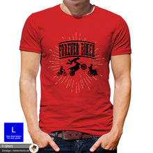 Load image into Gallery viewer, Forever Biker Mens Motorcycle Cotton T-shirt