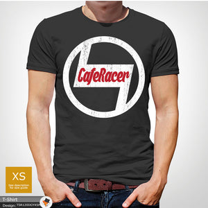 Bike Racer Mens Caf? Cotton T-shirt