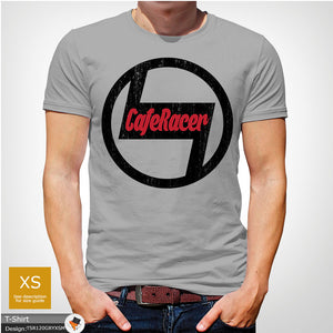 Bike Racer Mens Caf? Cotton T-shirt