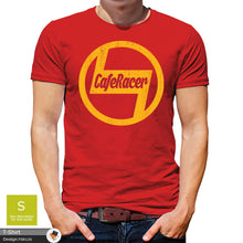 Load image into Gallery viewer, Bike Racer Mens Caf? Cotton T-shirt