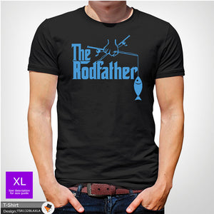 Rodfather Fishing Mens GodFather Novelty T-shirt