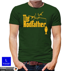 Rodfather Fishing Mens GodFather Novelty T-shirt