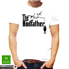 Load image into Gallery viewer, Rodfather Fishing Mens GodFather Novelty T-shirt