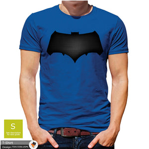 Batman Superman Mens Blue DC Comics Cotton T-shirt